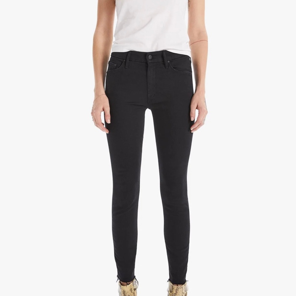 MOTHER looker ankle fray jeans 27
